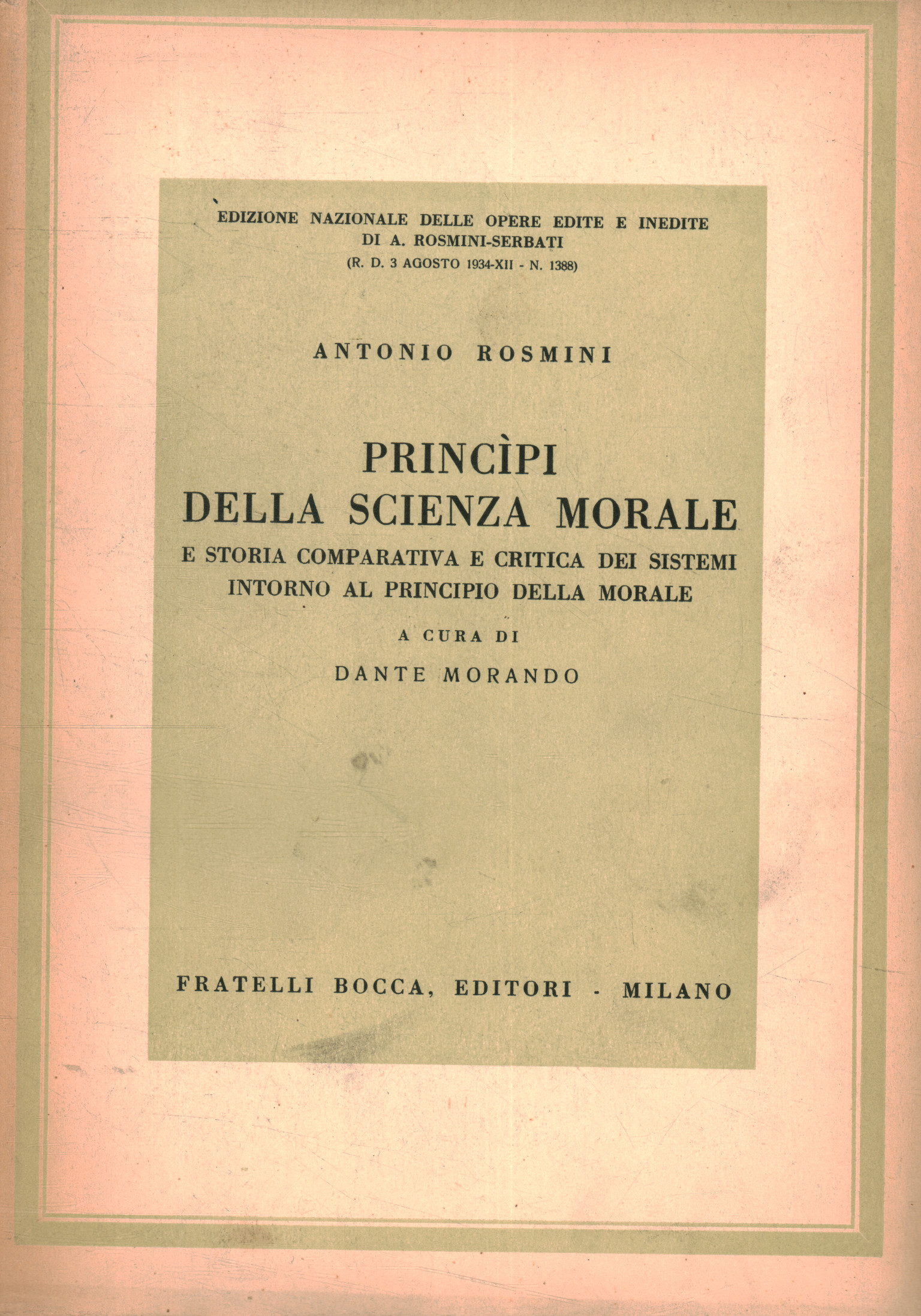 Principi della scienza morale, s.a.