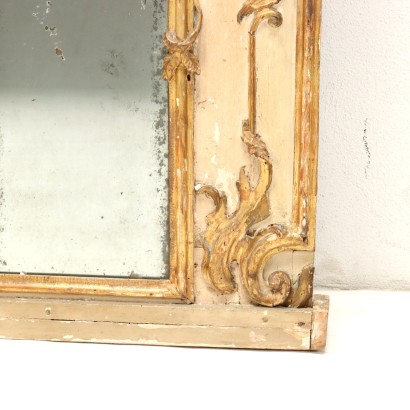Carved and lacquered Lombard fireplace