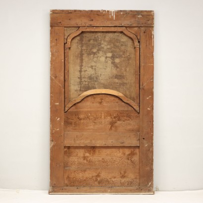 Carved and lacquered Lombard fireplace