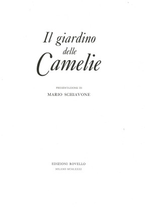 Il giardino delle Camelie