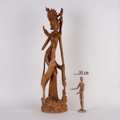 Female Sculpture in Teak