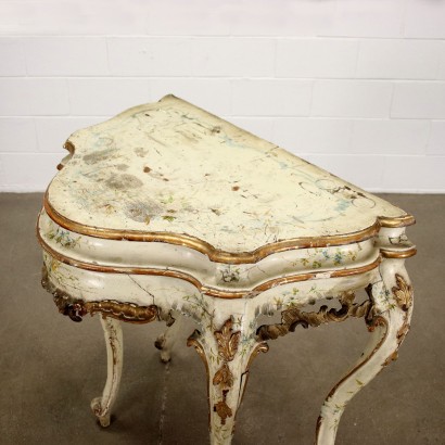 antiquités, console, antiquités de la console, console antique, console italienne antique, console antique, console néoclassique, console du XIXe siècle, console de style baroque vénitien