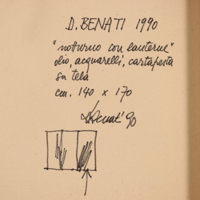 Oper de Davide Benati,Nocturne aux lanternes,Davide Benati,Davide Benati,Œuvre de Davide Benati,Davide Benati,Davide Benati,Davide Benati