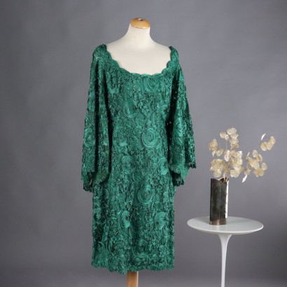 Vintage Green Dress 70s