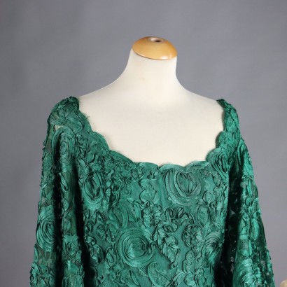 Vintage Green Dress 70s