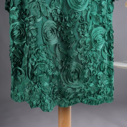 Vintage Green Dress 70s