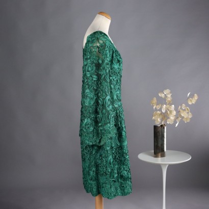 Vintage Green Dress 70s