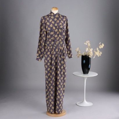 Basile Vintage Silk Jumpsuit