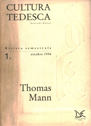 Cultura tedesca (1994-n.1) Thomas Mann