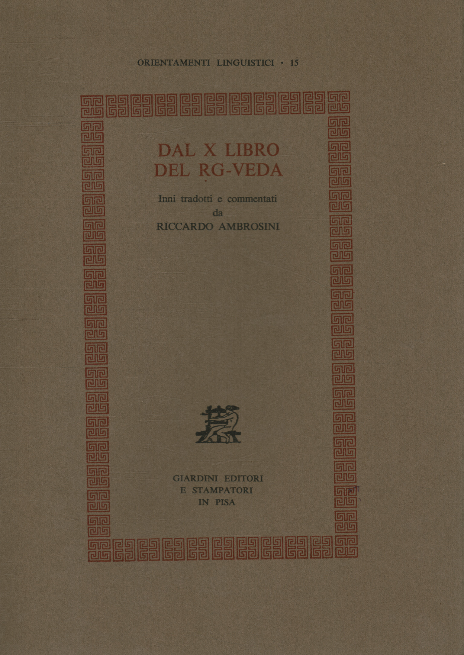 Del décimo libro del Ṛg-Veda