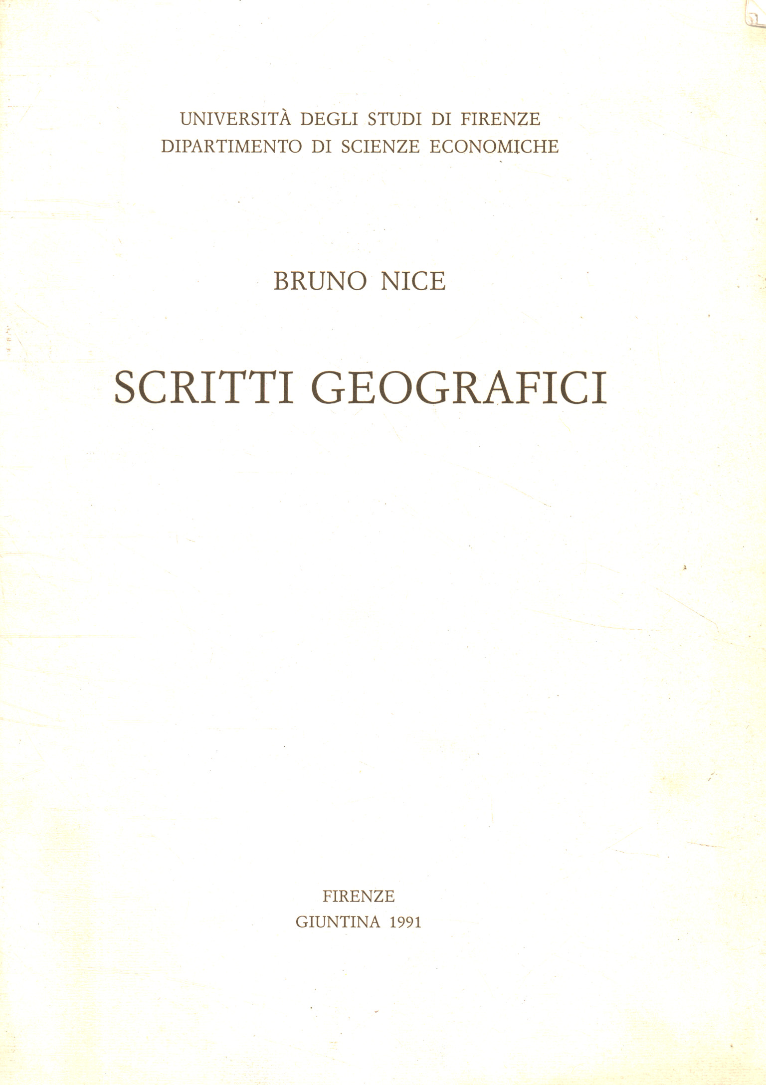Geographische Schriften (1939–1991)