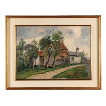 Peinture de Giovanni Balansino,Route de Cervasca,Giovanni Balansino,Giovanni Balansino,Giovanni Balansino,Giovanni Balansino,Giovanni Balansino