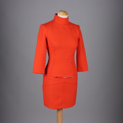 Second Hand Dress E. Franchi Size 8 Wool Polyester Elastan