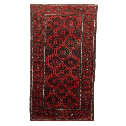 Tapis Vintage Asiatique Laine Noeud Fin Fait à Main