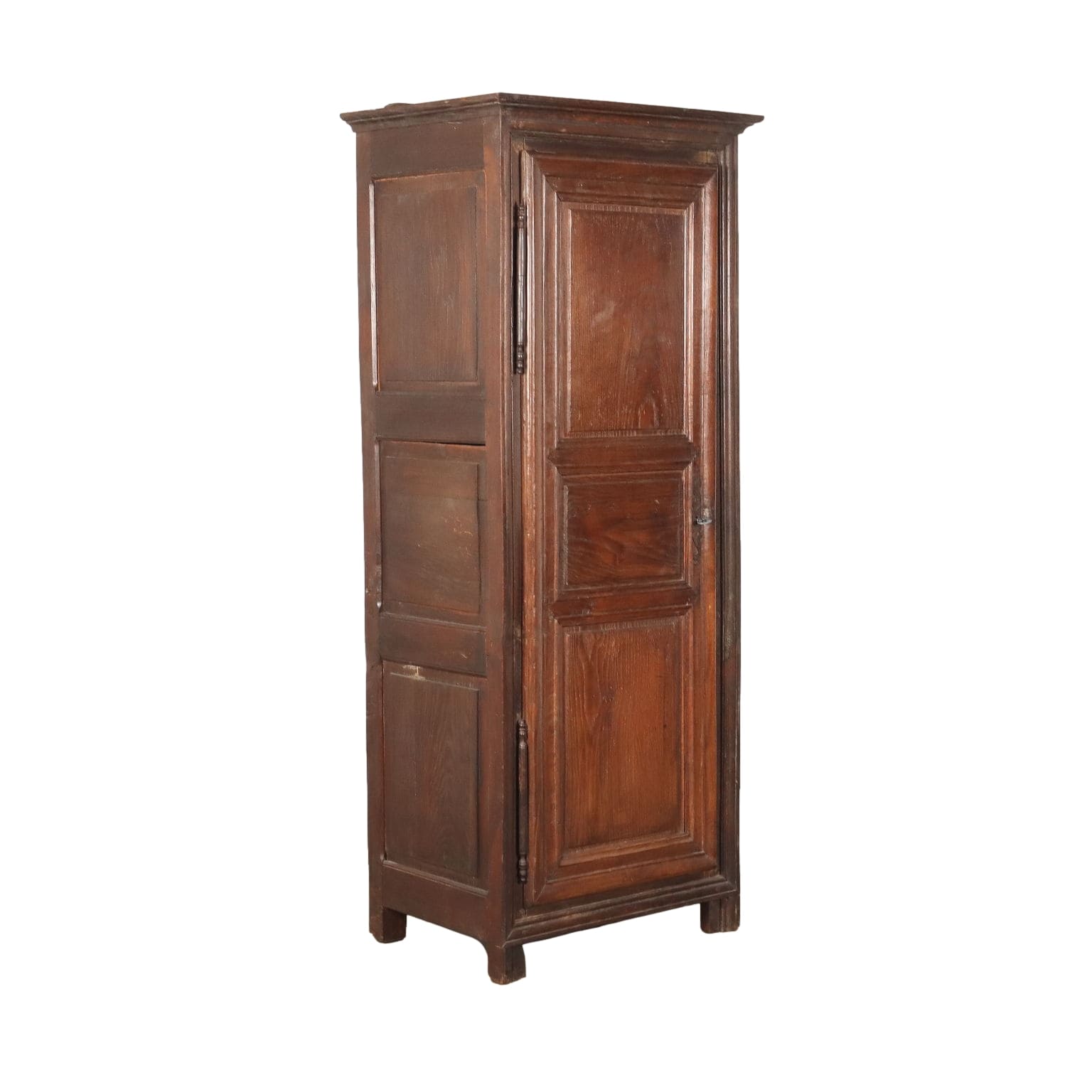 Piccolo Armadio Provenzale Antico inizio '900 Legno Rovere Castagno