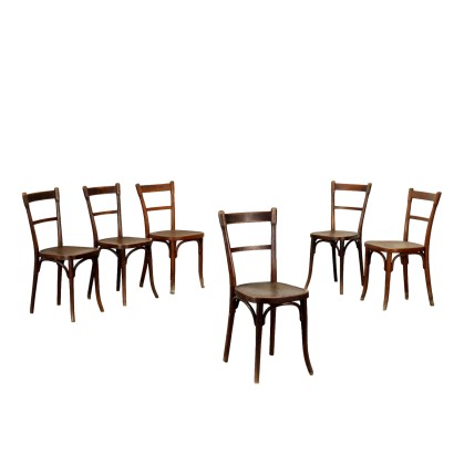 Grupo de Seis Sillas Thonet en Haya