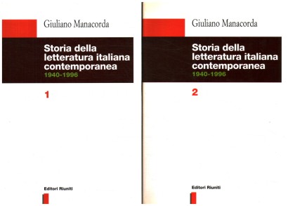 Storia della letteratura italiana contemporanea 1940-1996 (2 Volumi)