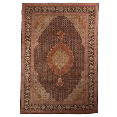 Tapis Asiatique Coton Laine Années 60-70 Antiquités Tapis