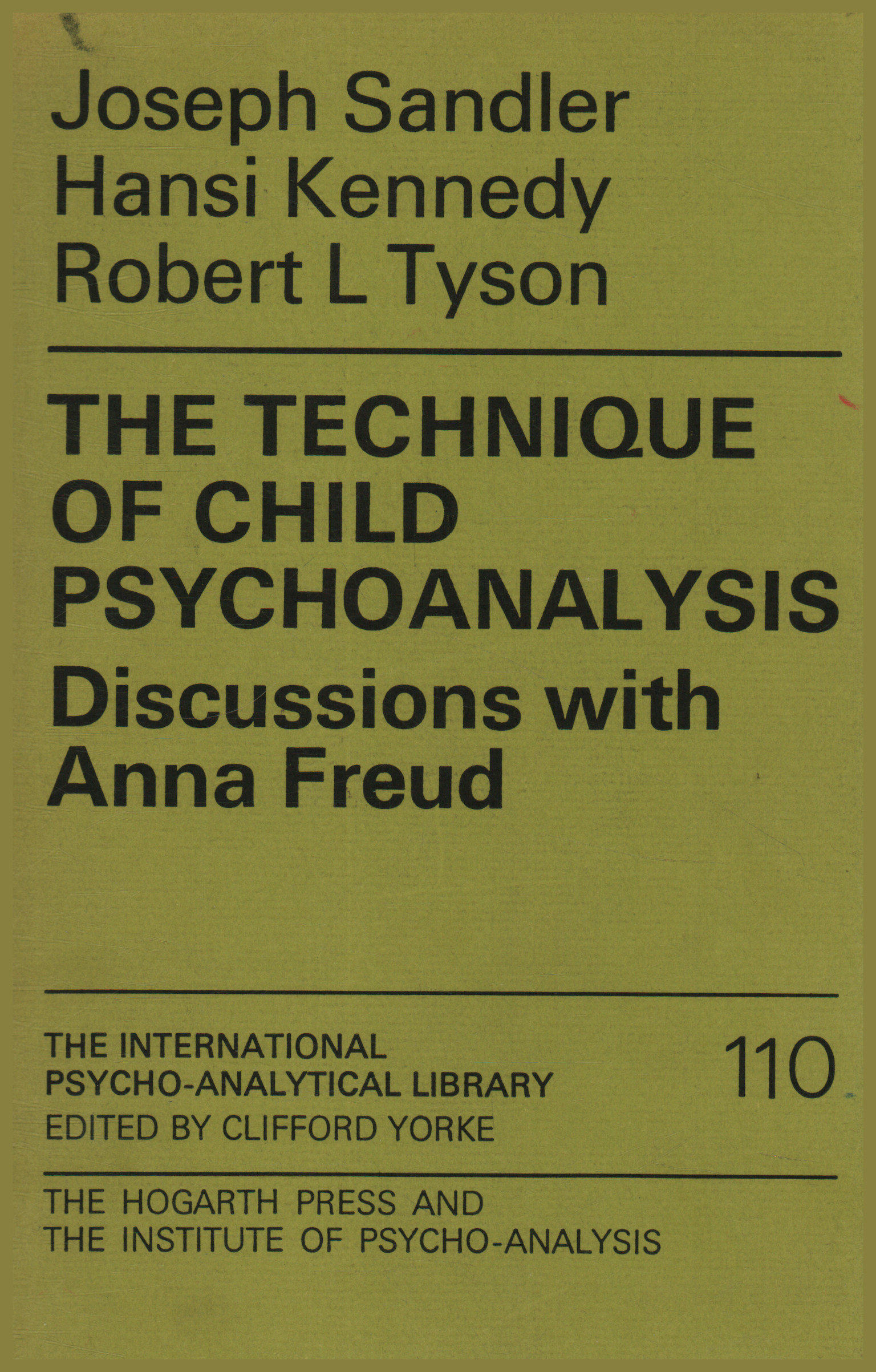 La technique de la psychanalyse d'enfants