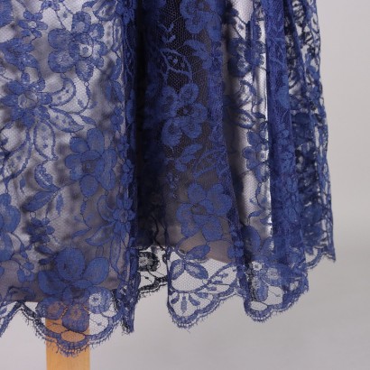 Abito Vintage in Pizzo Blu