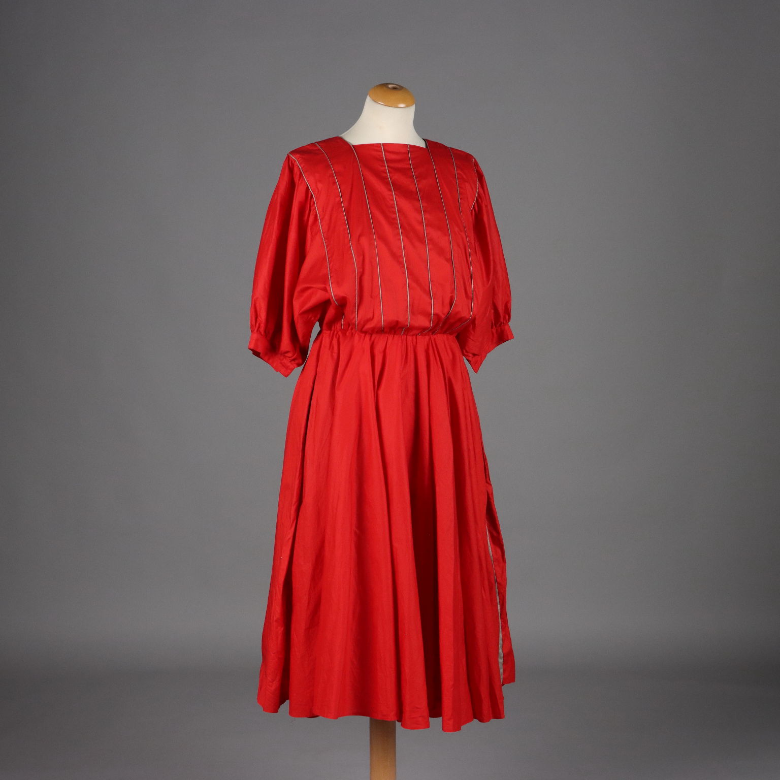 Red 70s dress on sale