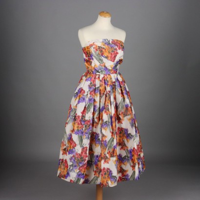 Vintage Silk Evening Dress Size 10 Italy 50s-60s