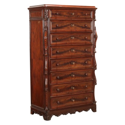 Commode avec Tiroirs Louis Philippe Acajou France Moitié du '800