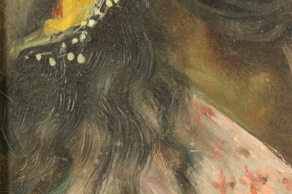 art, 900, 1900, art du XXe siècle, 20 ans, 30 ans, 1920-30, portrait, jeune arabe homme, huile sur carton