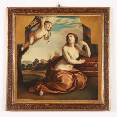 Pintado con Venus y Cupido
