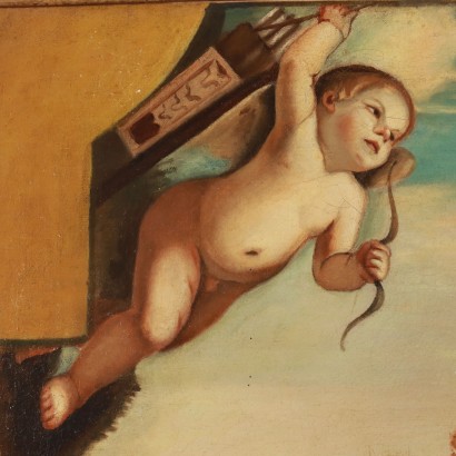 Dipinto con Venere e Cupido