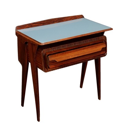 1960s Bedside Table Veneered Wood Italy Modern Furnishing