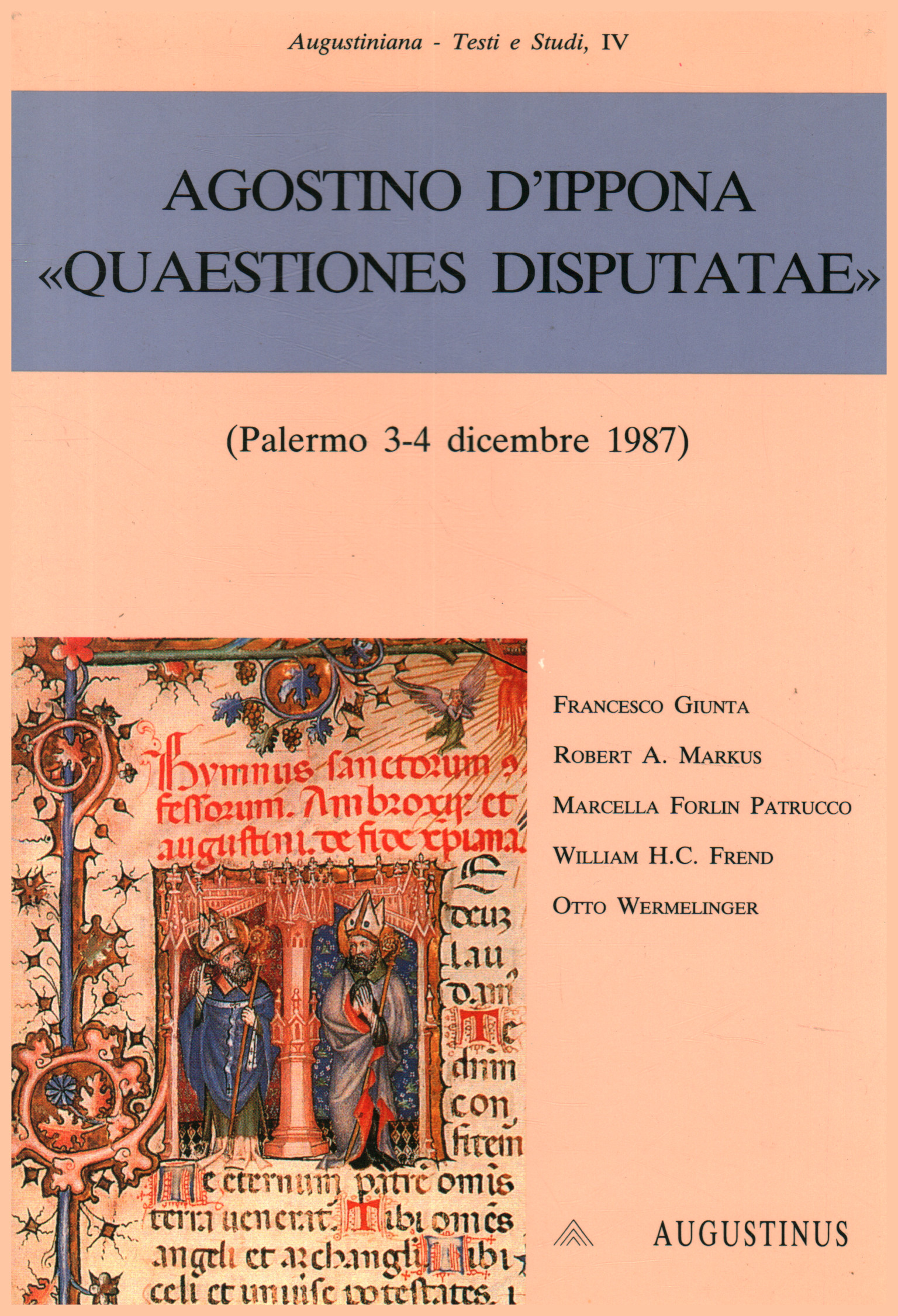 Agustín de Hipona quaestiones dis