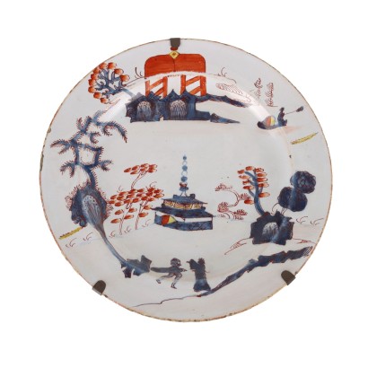 Piatto in Ceramica Manifattura Pasquale Rubati Milano