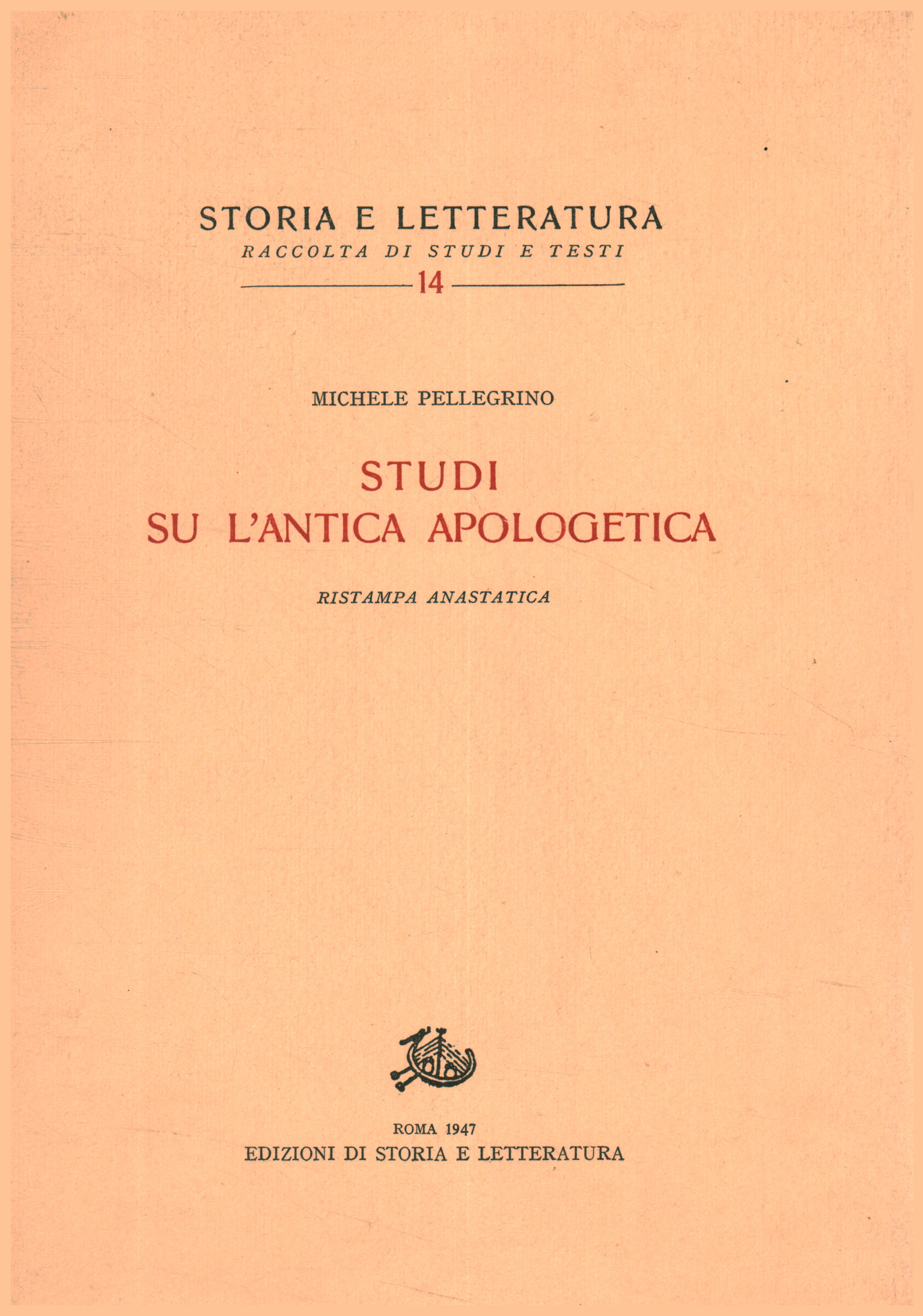 Études sur l'apologétique antique