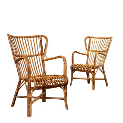 Sillones de bambú de los años 60