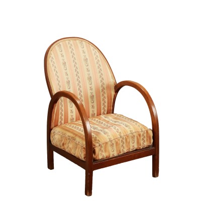 Fauteuil Vintage en Hêtre des Années 1950-1960