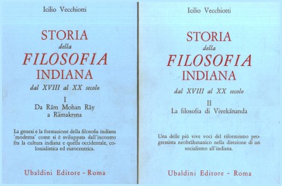 Storia della filosofia indiana dal XVIII al XX secolo (2 Volumi)