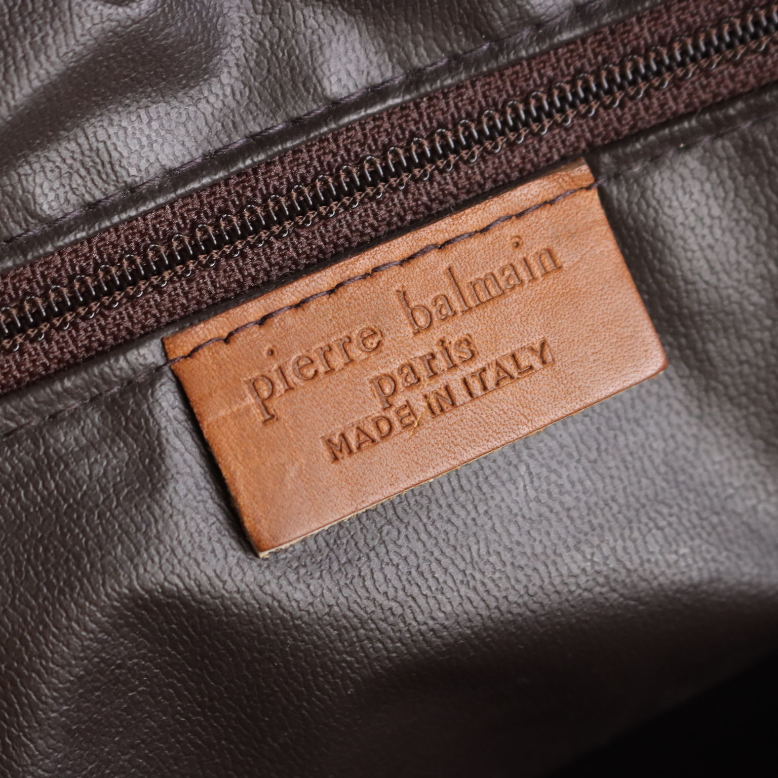 Vintage Bag by Pierre Balmain Oil Cloth France 1980s 1990s