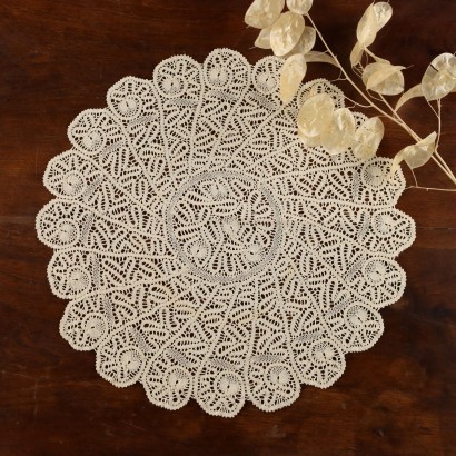 Round Doily Cantù Lace Italy XX Century