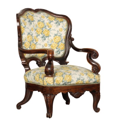 Middle Victorian Armchair Maple England XIX Century