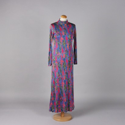 Vintage Dress from the 1970s Synthetic Fiber Size 10