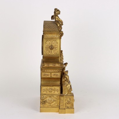 Reloj de Soporte en Bronce Dorado