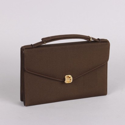Gucci Cloth Handbag Satin Upholstery Italy 1950s