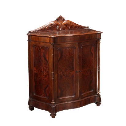 Petit Buffet en Style Louis Philippe Acajou Noyer XIXe Siècle