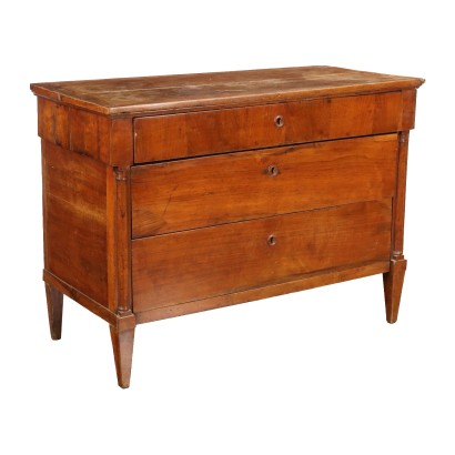 Ancient Empire Chest of Drawers Walnut Italy XIX Century