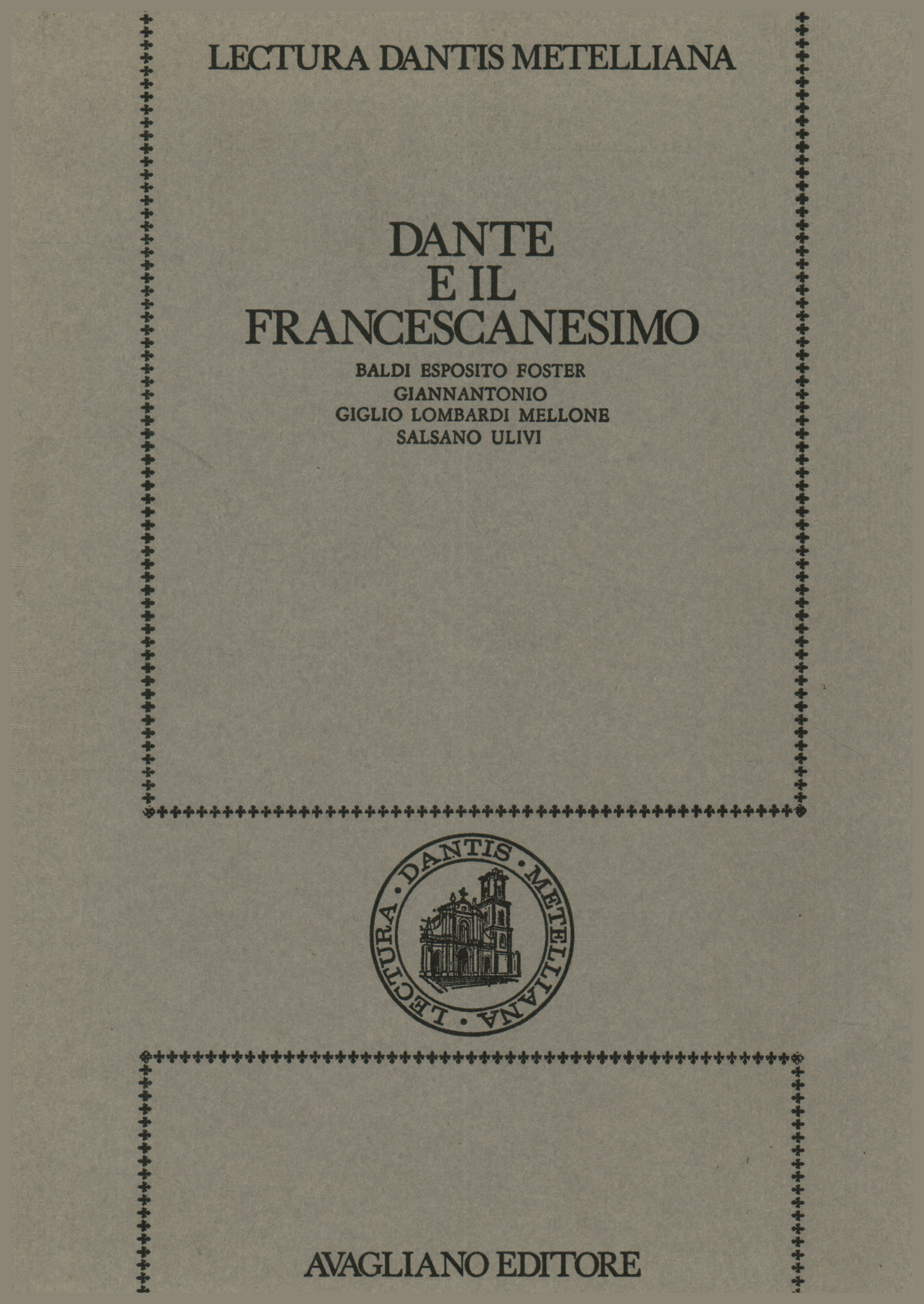 Dante and Franciscanism