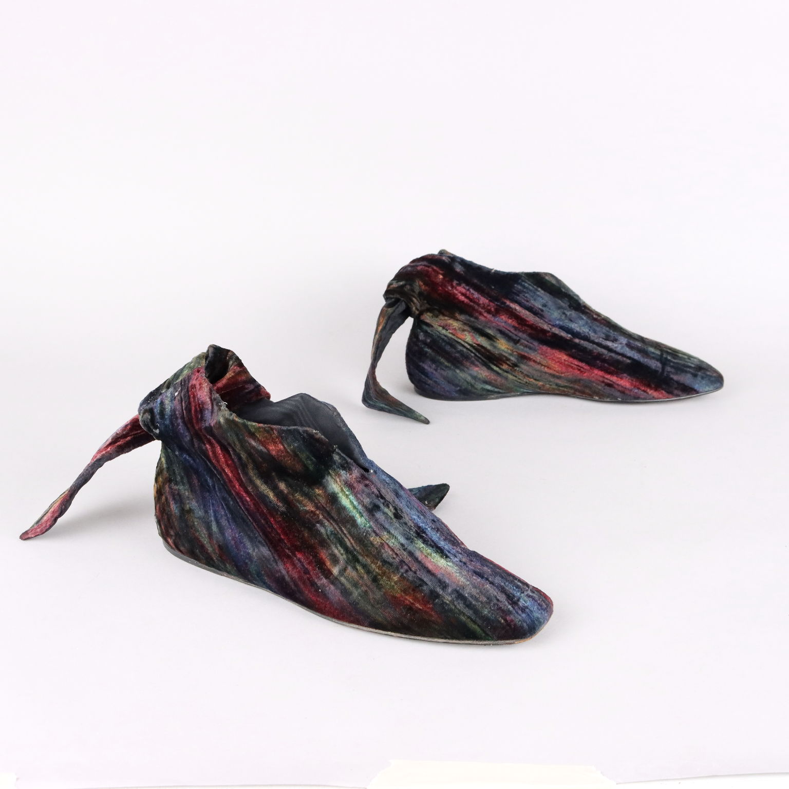 Vintage Shoes Romeo Gigli for Casadei Velvet Size 5 Italy