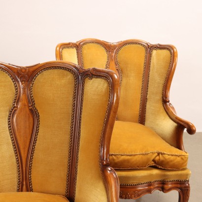 Pair of Bergère in Baroque Style