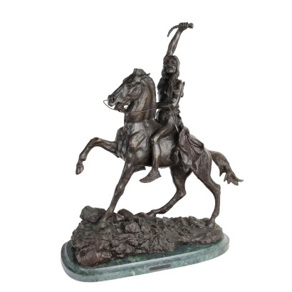 Antike Skulptur Der Triumph Kopie aus F. Remington '900 Bronze