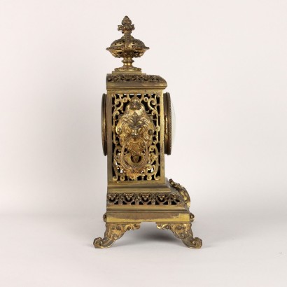 Horloge de table en bronze doré